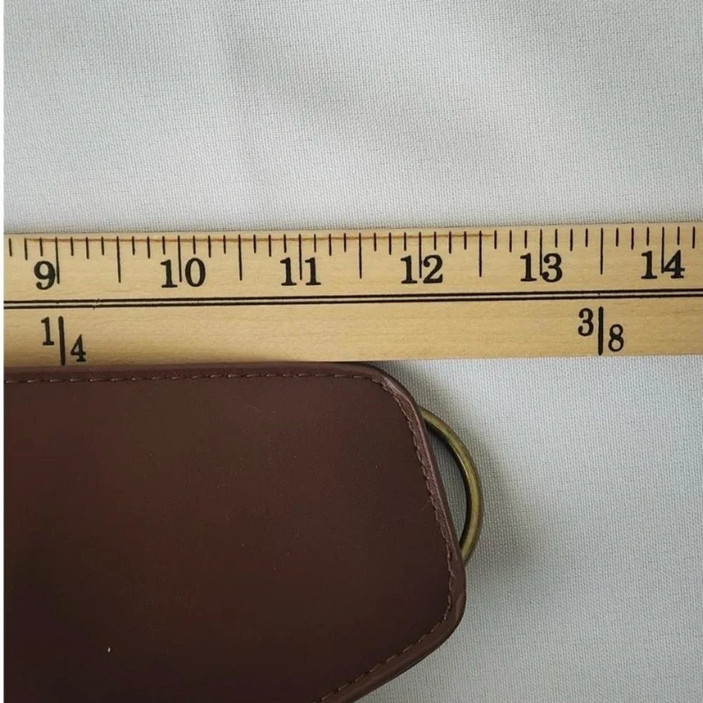 Steampunk Brown Faux Leather Drop Leg Bag Utility Holster Waist Pack Rivets New.